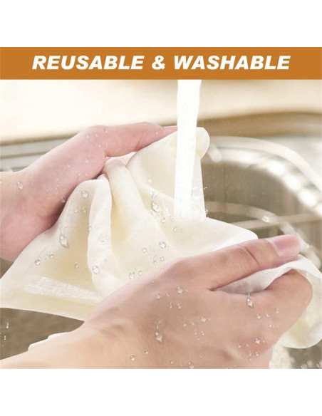 2 Piezas Tela de Queso Reutilizable Algodón 50x50 cm CXWZRU