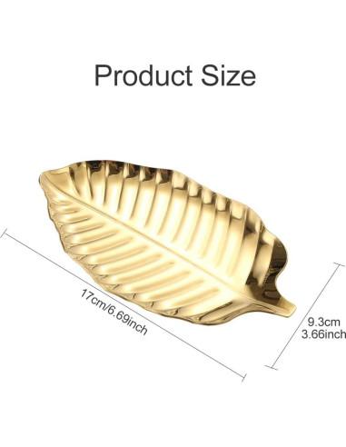 Soporte para Cuchara Dorado Tookie de Acero Inoxidable 17x9.3cm
