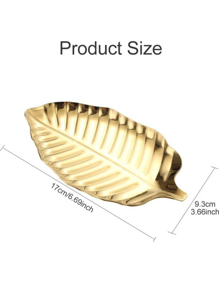 Soporte para Cuchara Dorado Tookie de Acero Inoxidable 17x9.3cm
