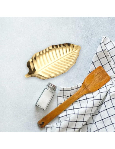 Soporte para Cuchara Dorado Tookie de Acero Inoxidable 17x9.3cm