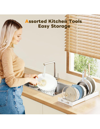 Organizador de Ollas y Sartenes Dayacoco Ajustable 10 Compartimentos