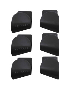 Organizador de Tapa de Olla Ajustable Kemcatui - 6 Pares Negro 2