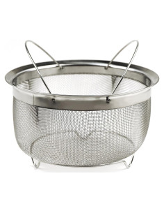 Colador de Malla Acero Inoxidable RSVP 3 Cuartos Plegable