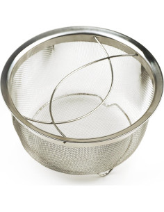 Colador de Malla Acero Inoxidable RSVP 3 Cuartos Plegable 2