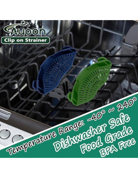 Colador Clip On de Silicona Verde para Ollas y Sartenes