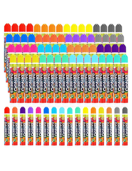 Marcadores de Puntos Crtiin 80 Piezas 16 Colores para Bingo