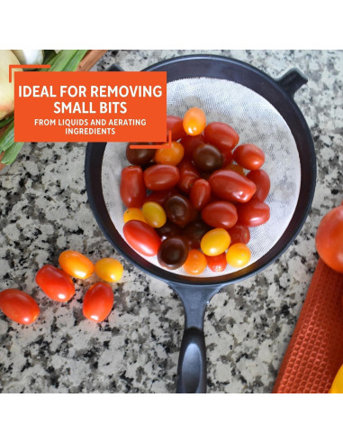 Colador de Plástico IMUSA 15.24 cm Negro Malla Duradera