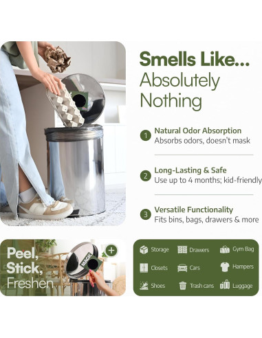 Eliminador de Olores de Basura BioStrike - Carbón Activado 2 Unidades