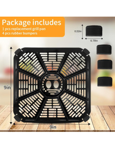 Bandeja de Freidora de Aire Green Pan 23x23 cm Acero Inoxidable 2