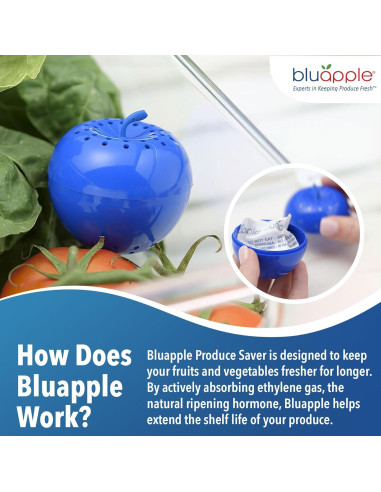 Conservador de Productos Bluapple 2-Pack - Mantiene Frescura 3 Meses