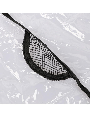 Cubierta de Lluvia Universal para Cochecito Gemelar Transparente