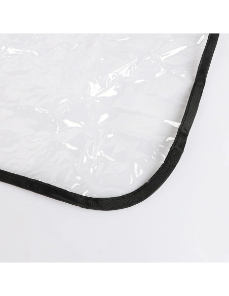 Cubierta de Lluvia Universal para Cochecito Gemelar Transparente