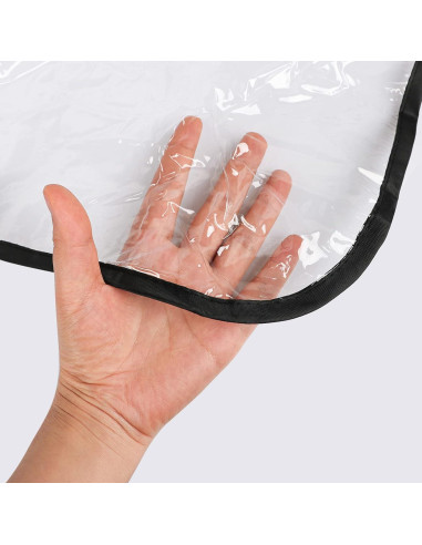 Cubierta de Lluvia Universal para Cochecito Gemelar Transparente