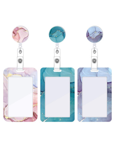 Set de 3 Soportes de Insignia Retráctiles BESARME Mármol