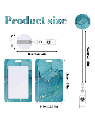 Set de 3 Soportes de Insignia Retráctiles BESARME Mármol