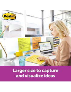 Notas Grandes Super Adhesivas Post-it 28x28 cm Amarillo 30 Hojas 2