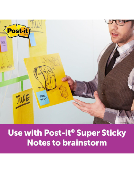 Notas Grandes Super Adhesivas Post-it 28x28 cm Amarillo 30 Hojas