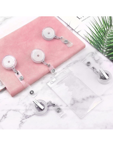 Paquete de 25 carretes de insignias retráctiles Maileto