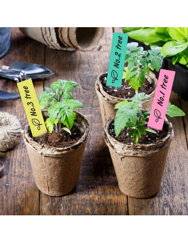 Etiquetas de Jardín KINGLAKE 500 Pcs Plástico 10x2 cm Multi