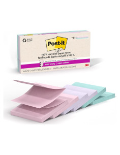Notas Adhesivas Super Sticky Post-it 100% Recicladas 7.62 cm