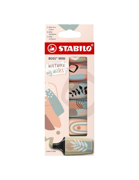 Marcadores STABILO BOSS MINI Naturevibes - Paquete de 6 colores