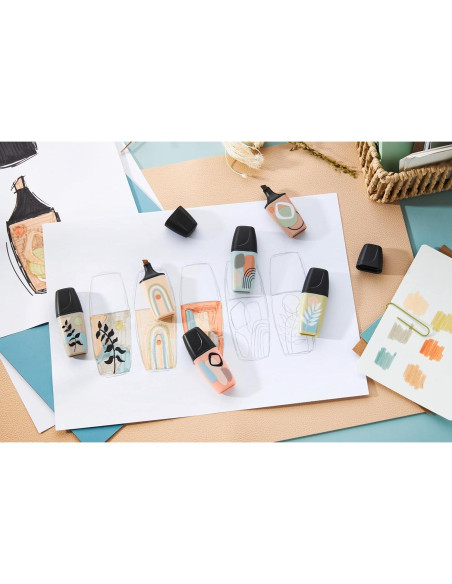 Marcadores STABILO BOSS MINI Naturevibes - Paquete de 6 colores