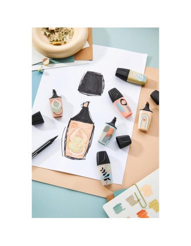 Marcadores STABILO BOSS MINI Naturevibes - Paquete de 6 colores