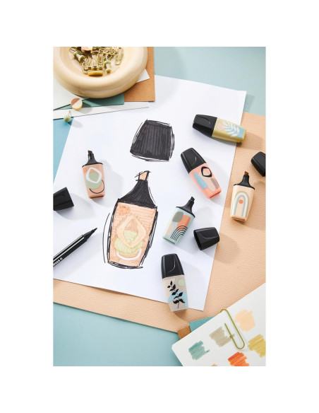 Marcadores STABILO BOSS MINI Naturevibes - Paquete de 6 colores