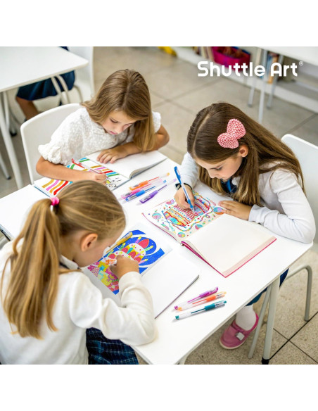 Bolígrafos de Gel Shuttle Art 180 Unidades 12 Colores Vibrantes
