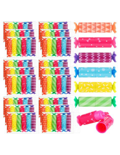 144 Mini Resaltadores Teling Geometría 6 Colores Pastel