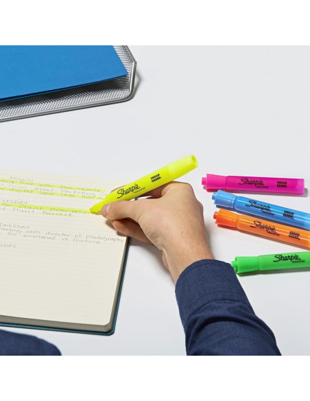 Marcadores Fluorescentes Sharpie Amarillo Punta Cincel 36 Unidades