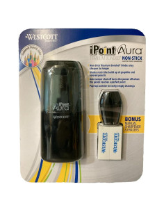 Sacapuntas Eléctrico Westcott iPoint Aura Titanio Negro
