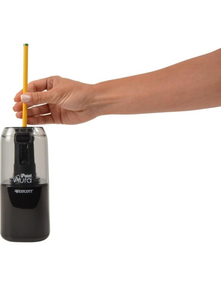 Sacapuntas Eléctrico Westcott iPoint Aura Titanio Negro