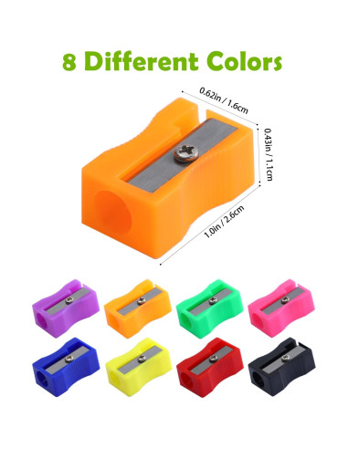 150 Mini Sacapuntas Manuales Coloridos XYW - Oficina y Aula