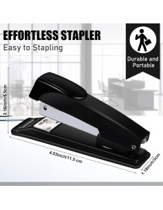 Juego de 24 Grapadoras Yahenda con 12000 Grapas para Oficina 2