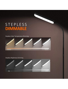 Lámpara de Pie LED WioMio con Control Remoto y Táctil 175cm 2