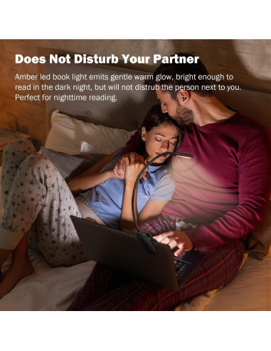 Luz de Libro Recargable Yixinyuan A05, 60 Horas, 9 Brillos