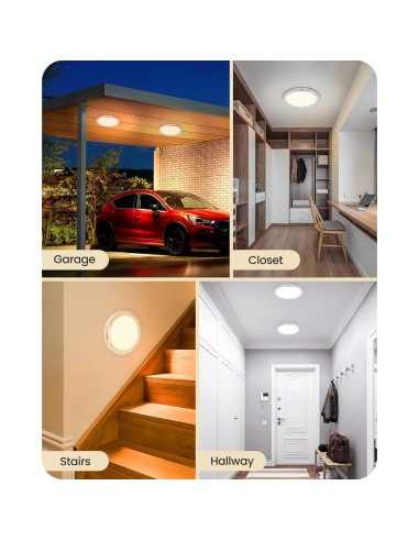 Luz de Techo Inalámbrica GOEBLESON con Sensor de Movimiento LED