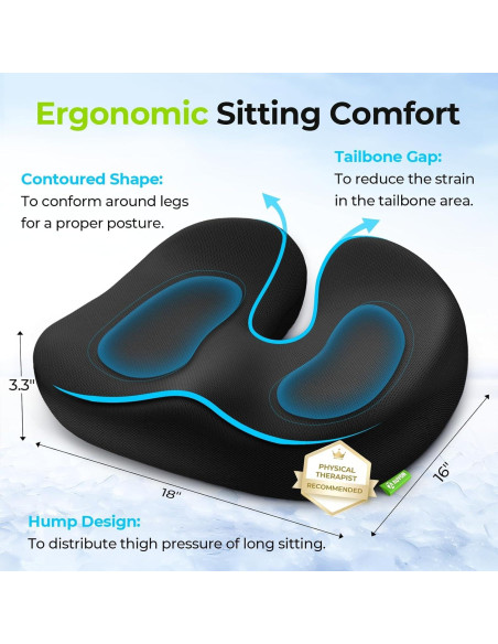 Cojín de Gel Refrigerante AUVON para Alivio de Dolor Ciático