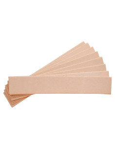 Marcadores de Cuero Realeather C0138-08 Natural Paquete de 8