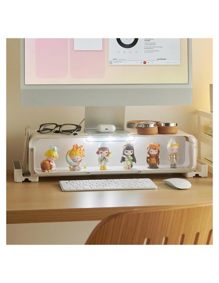 Soporte Elevador para Monitor WMM con Cajón y Luces - 27.22 kg