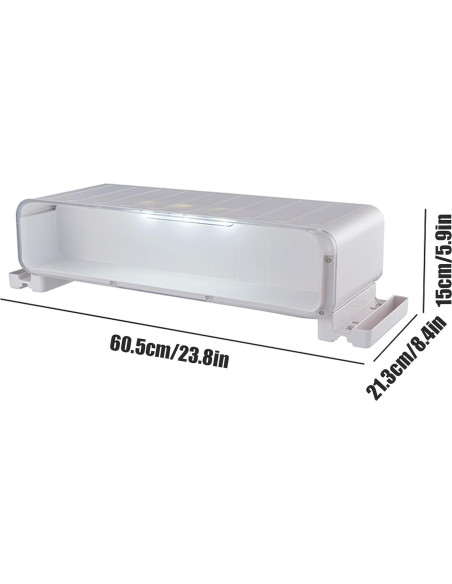 Soporte Elevador para Monitor WMM con Cajón y Luces - 27.22 kg