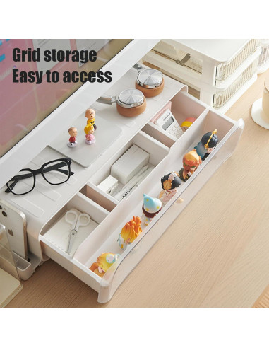 Soporte Elevador para Monitor WMM con Cajón y Luces - 27.22 kg