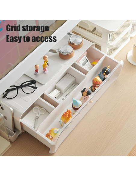 Soporte Elevador para Monitor WMM con Cajón y Luces - 27.22 kg