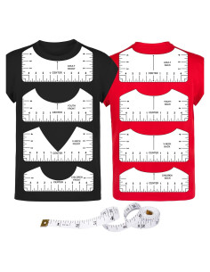 Juego de 9 Piezas de Regla para Camisetas Tietoc - PVC