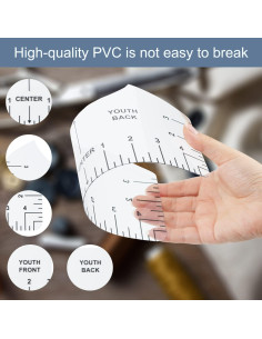 Juego de 9 Piezas de Regla para Camisetas Tietoc - PVC 2