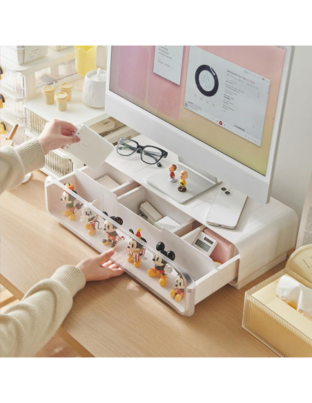 Soporte Elevador para Monitor WMM con Cajón y Luces - 27.22 kg