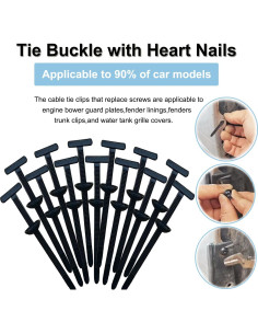 100 Bridas de Nylon Universal Autolock para Automóviles 2