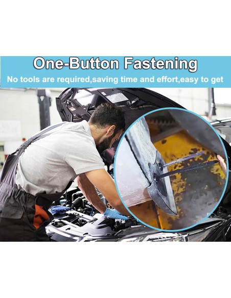 100 Bridas de Nylon Universal Autolock para Automóviles