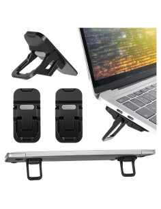 Soporte de Teclado Plegable EupHHonycs 2 Pcs Negro Ajustable